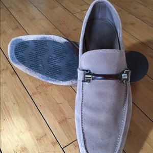 USED ERMENEGILDO ZEGNA calf leather made in Italy